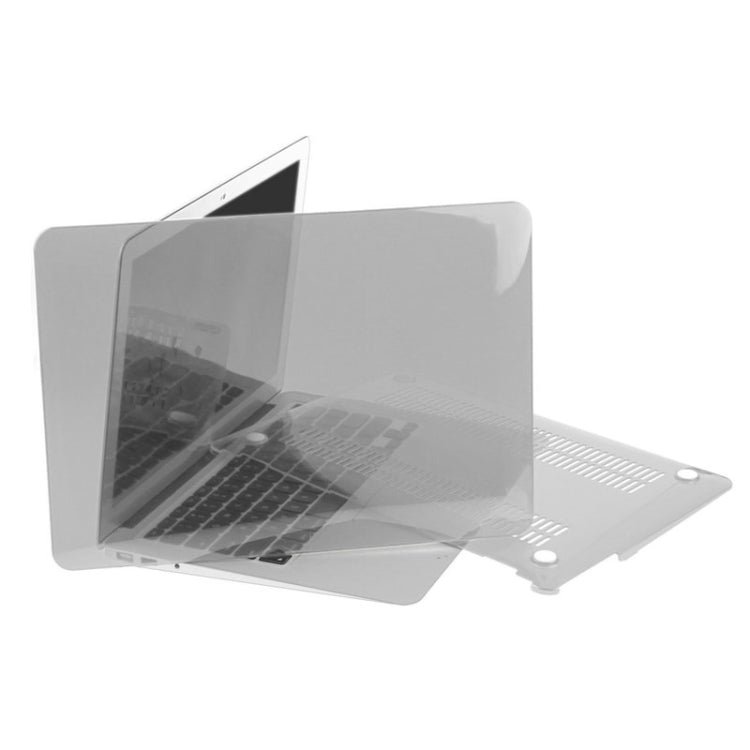 ENKAY for Macbook Air 11.6 inch (US Version) / A1370 / A1465 Hat-Prince 3 in 1 Crystal Hard Shell Plastic Protective Case with Keyboard Guard & Port Dust Plug(Grey) - MacBook Air Cases by ENKAY | Online Shopping UK | buy2fix