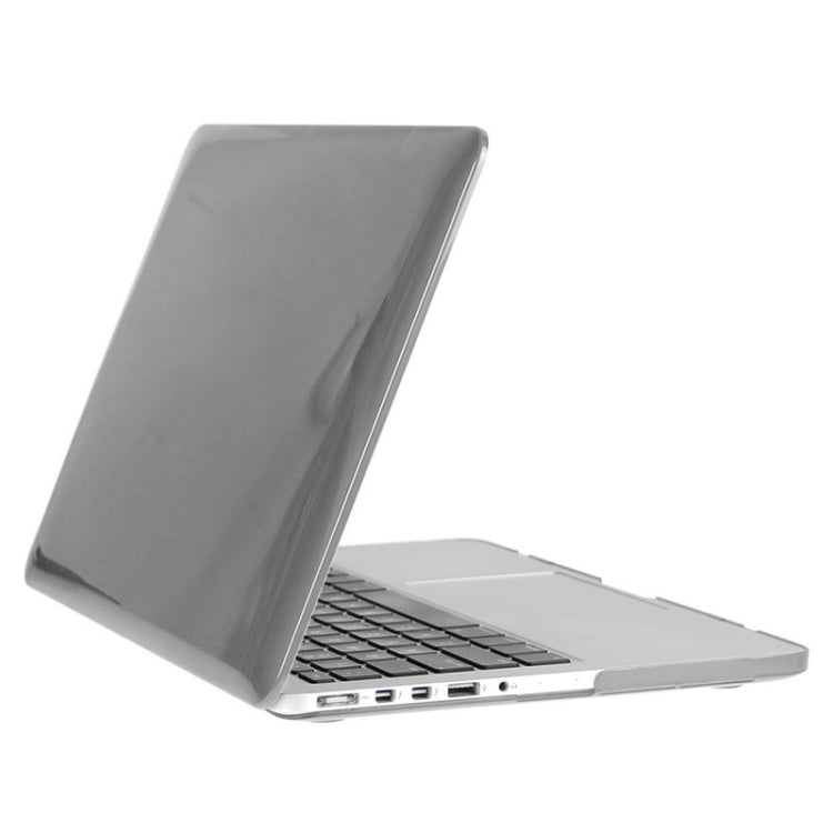 ENKAY for Macbook Pro Retina 13.3 inch (US Version) / A1425 / A1502 Hat-Prince 3 in 1 Crystal Hard Shell Plastic Protective Case with Keyboard Guard & Port Dust Plug(Grey) - MacBook Pro Cases by ENKAY | Online Shopping UK | buy2fix