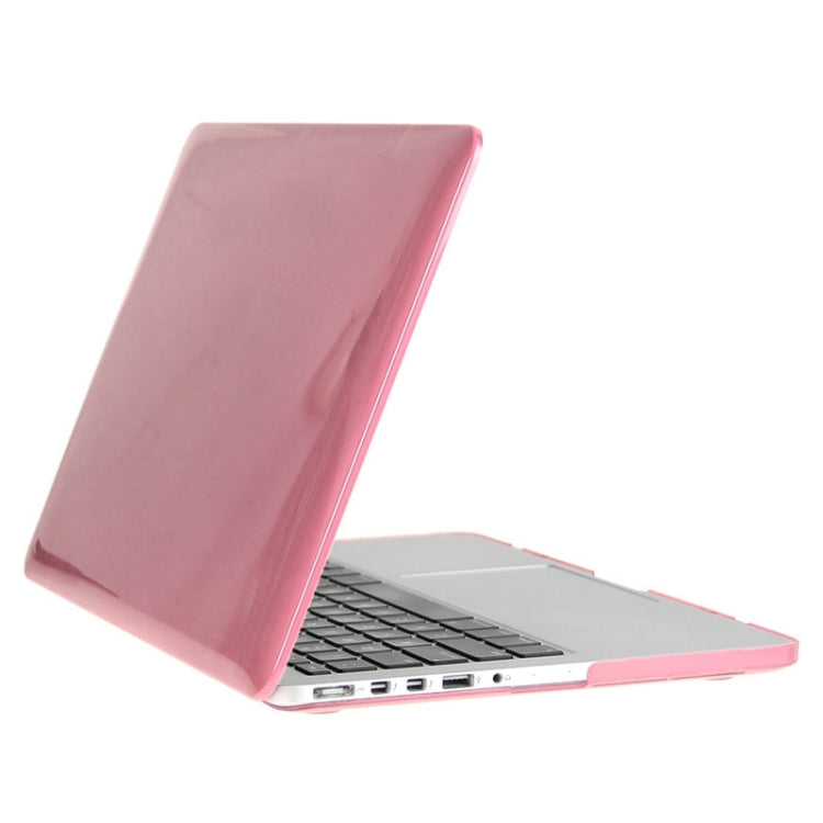 ENKAY for Macbook Pro Retina 15.4 inch (US Version) / A1398 Hat-Prince 3 in 1 Crystal Hard Shell Plastic Protective Case with Keyboard Guard & Port Dust Plug(Pink) - MacBook Pro Cases by ENKAY | Online Shopping UK | buy2fix