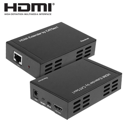Full HD 1080P HDMI To Extender Transmitter + Receiver over One 100m CAT5E / CAT6 (TCP/IP) - Amplifier by buy2fix | Online Shopping UK | buy2fix