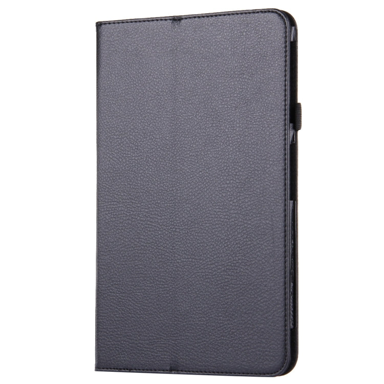 For Galaxy Tab A 10.1 / T580 Litchi Texture Magnetic Horizontal Flip Leather Case with Holder & Sleep / Wake-up Function(Black) - Tab A 10.1 by buy2fix | Online Shopping UK | buy2fix