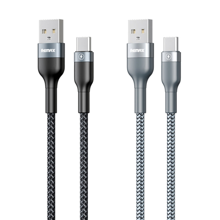 REMAX RC-173a 5A USB to USB-C / Type-C Sury 2 Fully Compatible Fast Charging Data Cable, Cable Length: 1m (Silver) - USB-C & Type-C Cable by REMAX | Online Shopping UK | buy2fix