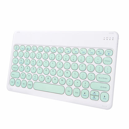 X3 10 inch Universal Tablet Round Keycap Wireless Bluetooth Keyboard (Green) - Universal Keyboard by buy2fix | Online Shopping UK | buy2fix