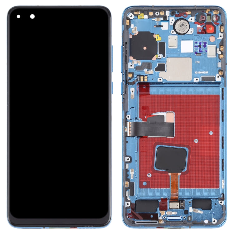 Original OLED LCD Screen for Huawei P40 Digitizer Full Assembly with Frame(Blue) - LCD Screen by buy2fix | Online Shopping UK | buy2fix