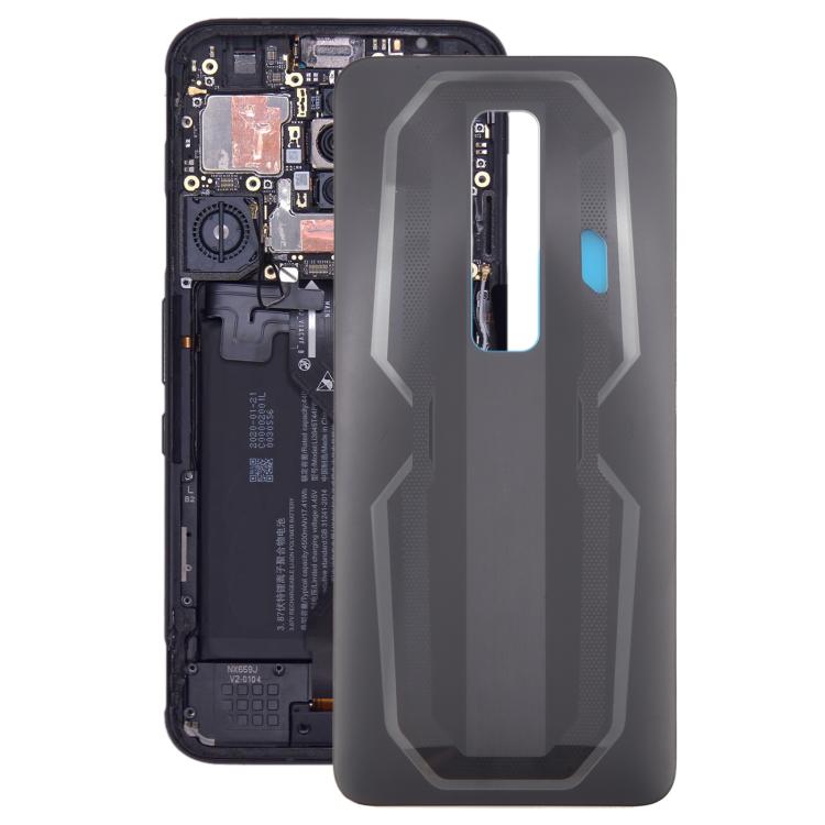 For ZTE nubia Red Magic 7 NX679J Glass Battery Back Cover(Grey) - For ZTE by buy2fix | Online Shopping UK | buy2fix