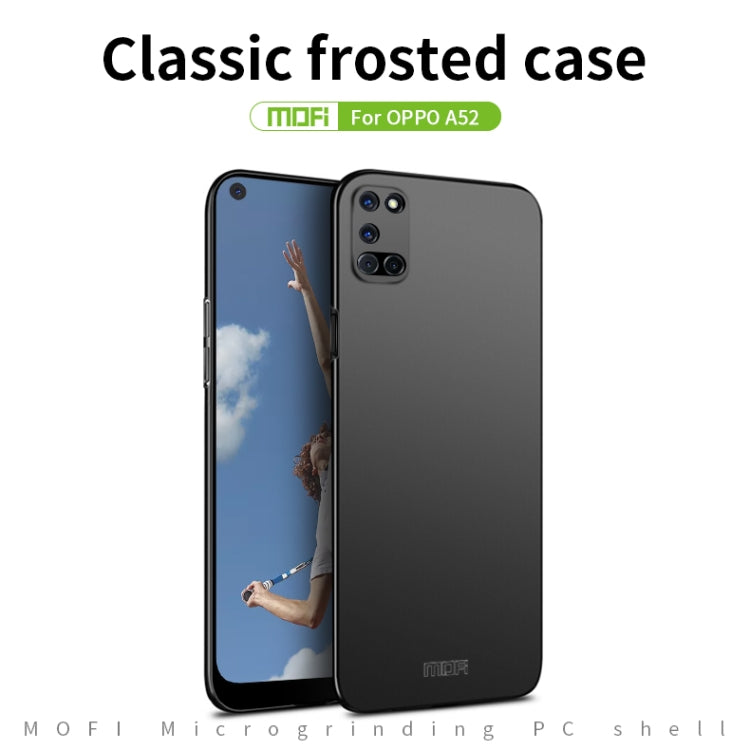 For OPPO A52 MOFI Frosted PC Ultra-thin Hard Case(Blue) - OPPO Cases by MOFI | Online Shopping UK | buy2fix