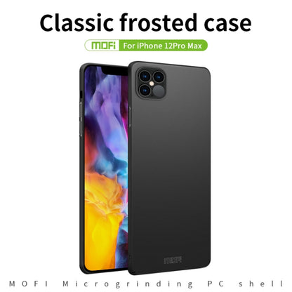 For iPhone 12 Pro Max MOFI Frosted PC Ultra-thin Hard Case(Black) - iPhone 12 Pro Max Cases by MOFI | Online Shopping UK | buy2fix