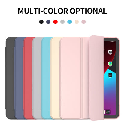 For iPad Air 2022 / 2020 10.9 Three-folding Surface PU Leather TPU Matte Soft Bottom Case with Holder & Sleep / Wake-up Function(Rose gold) - iPad Air (2022) / (2020) 10.9 Cases by buy2fix | Online Shopping UK | buy2fix