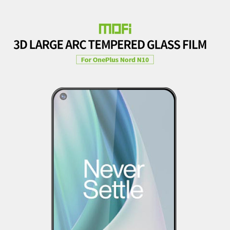 For OnePlus Nord N10 5G MOFI 9H 3D Explosion-proof Curved Screen Tempered Glass Film - OnePlus Tempered Glass by MOFI | Online Shopping UK | buy2fix