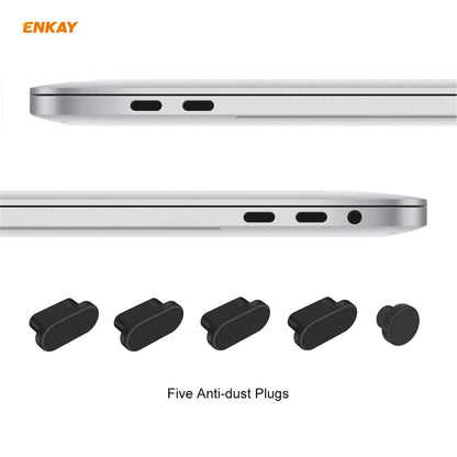 ENKAY 3 in 1 Matte Laptop Protective Case + EU Version TPU Keyboard Film + Anti-dust Plugs Set for MacBook Pro 16 inch A2141 (with Touch Bar)(Orange) - MacBook Pro Cases by ENKAY | Online Shopping UK | buy2fix