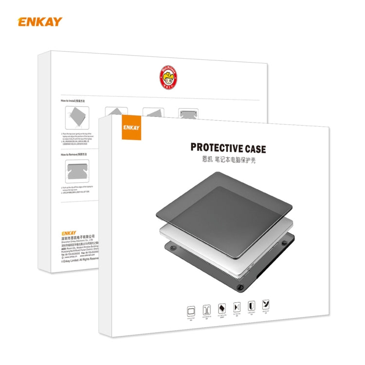 ENKAY 3 in 1 Crystal Laptop Protective Case + US Version TPU Keyboard Film + Anti-dust Plugs Set for MacBook Pro 16 inch A2141 (with Touch Bar)(Light Blue) - MacBook Pro Cases by ENKAY | Online Shopping UK | buy2fix