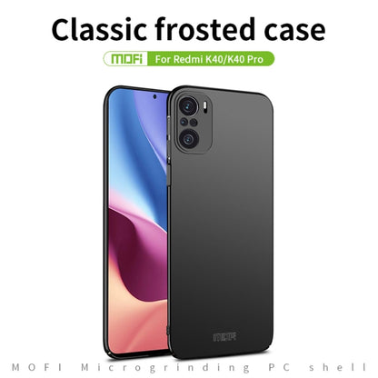 For Xiaomi Redmi K40 / K40 Pro MOFI Frosted PC Ultra-thin Hard Case(Blue) - Xiaomi Cases by MOFI | Online Shopping UK | buy2fix