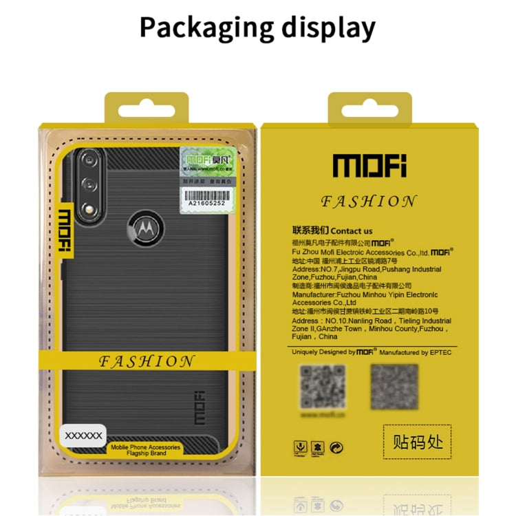 For Motorola Moto Edge S MOFI Gentleness Series Brushed Texture Carbon Fiber Soft TPU Case(Gray) - Motorola Cases by MOFI | Online Shopping UK | buy2fix