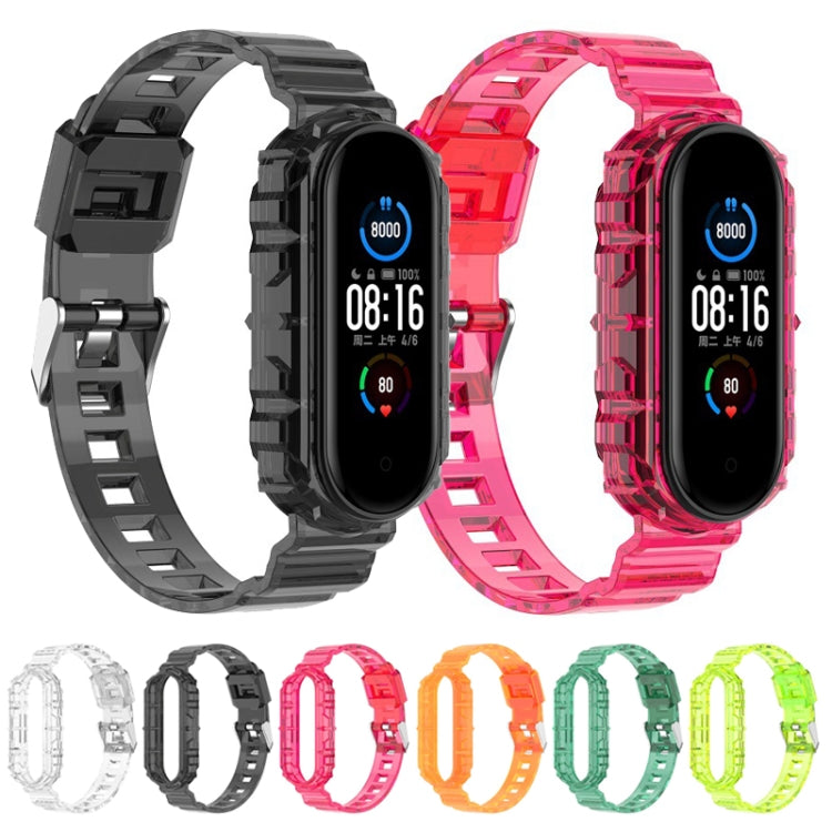 For Xiaomi Band 5 / Band 6 Transparent Case Watch Band(Transparent) - Watch Bands by buy2fix | Online Shopping UK | buy2fix