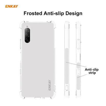 For Sony Xperia 10 III ENKAY Hat-Prince Clear TPU Shockproof Case Soft Anti-slip Cover - Sony Cases by ENKAY | Online Shopping UK | buy2fix