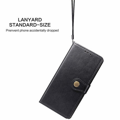 For Blackview A70 Solid Color Leather Buckle Phone Case with Lanyard & Photo Frame & Card Slot & Wallet & Stand Function(Brown) - More Brand by buy2fix | Online Shopping UK | buy2fix