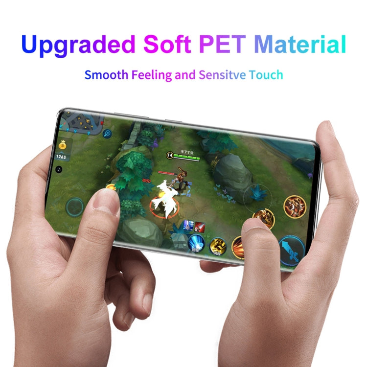 For Huawei P50 Pro 2 PCS ENKAY Hat-Prince 3D Curved Full Coverage PET Hot Bending HD Screen Protector Soft Film Support Fingerprint Unlock - For Huawei by ENKAY | Online Shopping UK | buy2fix