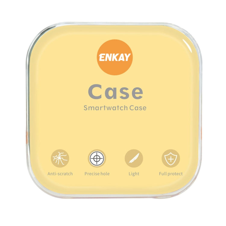 For Samsung Galaxy Watch4 44mm ENKAY Hat-Prince Full Coverage Transparent Soft Case TPU HD Clear Cover - Watch Case by ENKAY | Online Shopping UK | buy2fix