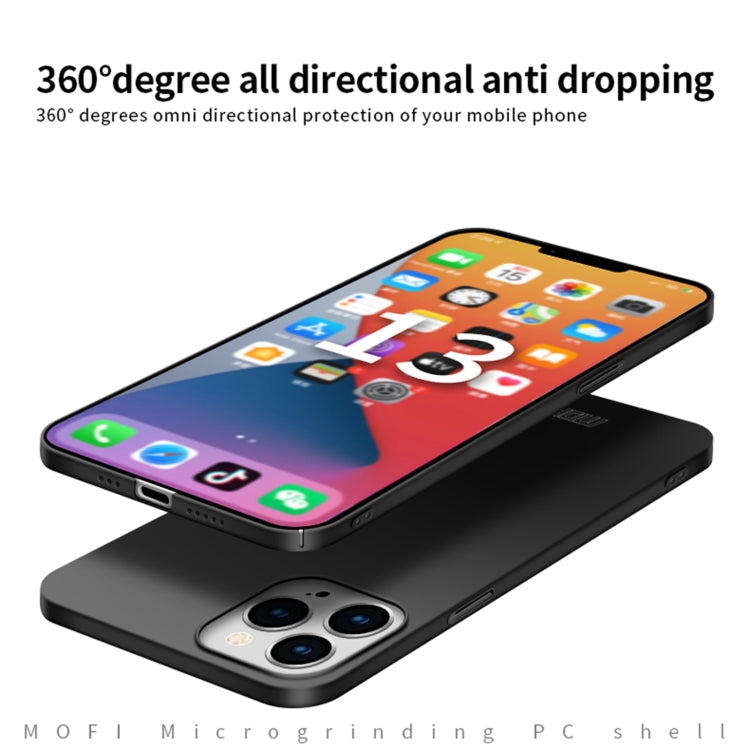 For iPhone 13 Pro MOFI Frosted PC Ultra-thin Hard Case(Black) - iPhone 13 Pro Cases by MOFI | Online Shopping UK | buy2fix