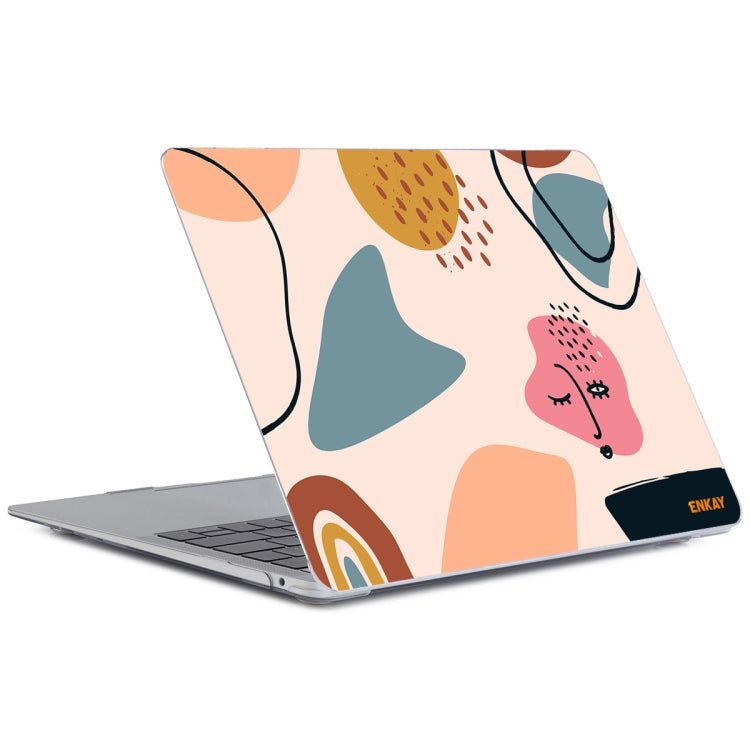 ENKAY Hat-Prince Geometry Pattern Laotop Protective Crystal Case for MacBook Pro 15.4 inch A1707 / A1990(Geometry No.7) - MacBook Pro Cases by ENKAY | Online Shopping UK | buy2fix