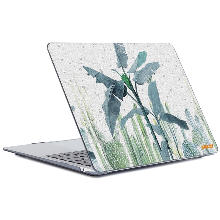 ENKAY Hat-Prince Natural Series Laotop Protective Crystal Case for MacBook Pro 13.3 inch A2251 / A2289 / A2338 2020(Banana Leaves) - MacBook Pro Cases by ENKAY | Online Shopping UK | buy2fix