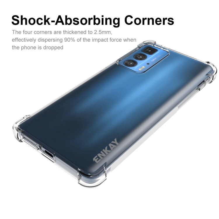 For Motorola Edge 20 Pro ENKAY Transparent TPU Shockproof Case - Motorola Cases by ENKAY | Online Shopping UK | buy2fix