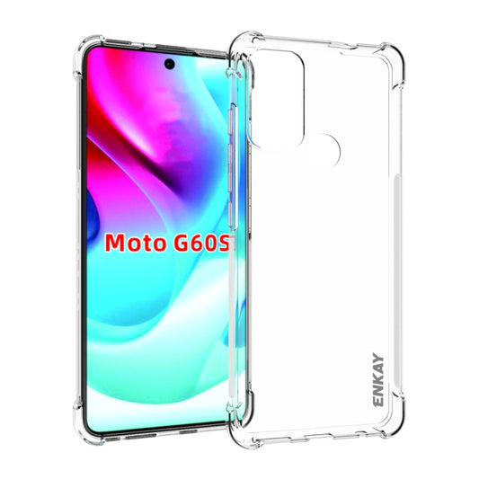 For Motorola Moto G60S ENKAY Transparent TPU Shockproof Case - Motorola Cases by ENKAY | Online Shopping UK | buy2fix