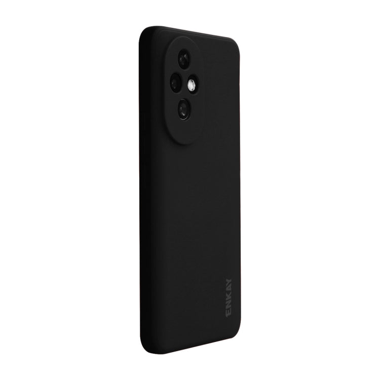 For Honor 200 ENKAY Liquid Silicone Soft Shockproof Phone Case(Black) - Honor Cases by ENKAY | Online Shopping UK | buy2fix