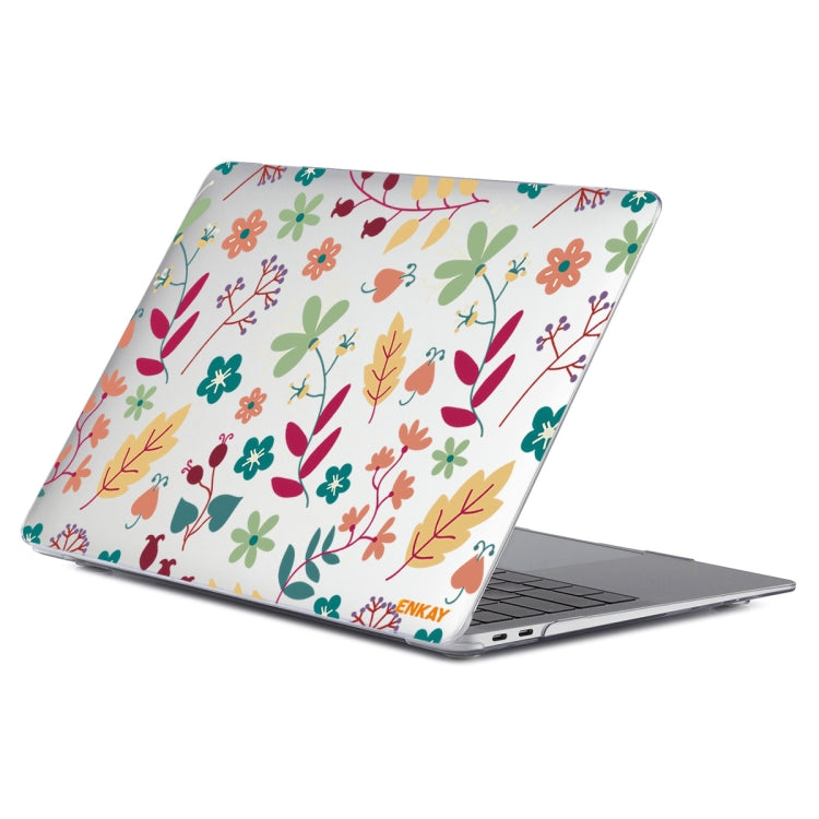 ENKAY Flower Series Pattern Laotop Protective Crystal Case For MacBook Pro 14.2 inch A2442 (2021)(Spring) - MacBook Pro Cases by ENKAY | Online Shopping UK | buy2fix