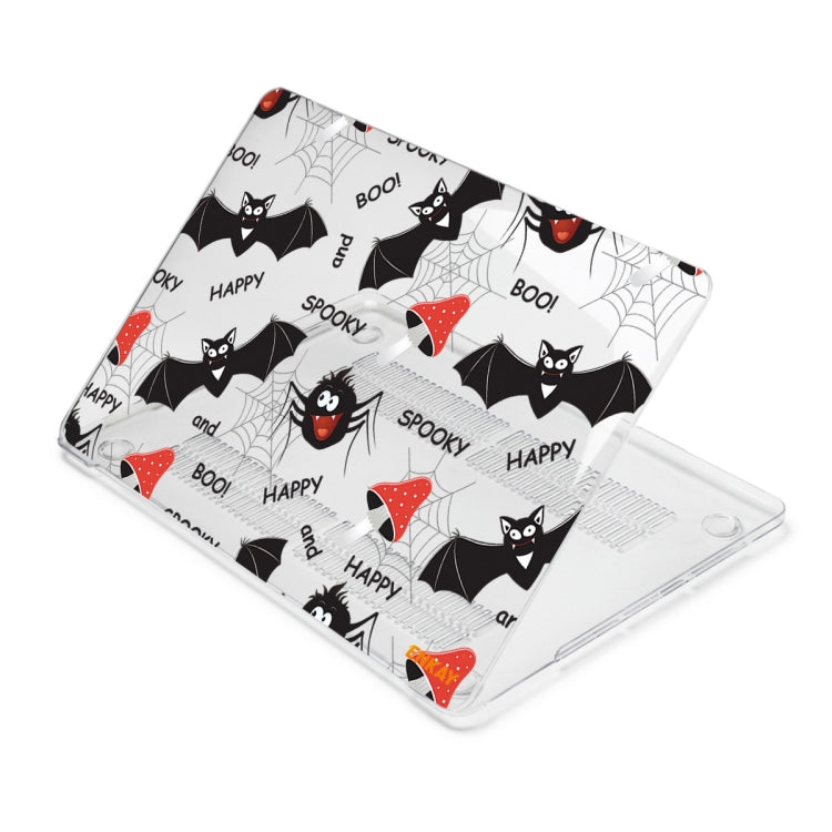 For MacBook Air 13.3 inch A1932 / A2179 / A2337 ENKAY Animal Series Pattern Laotop Protective Crystal Case(Bat) - MacBook Air Cases by ENKAY | Online Shopping UK | buy2fix