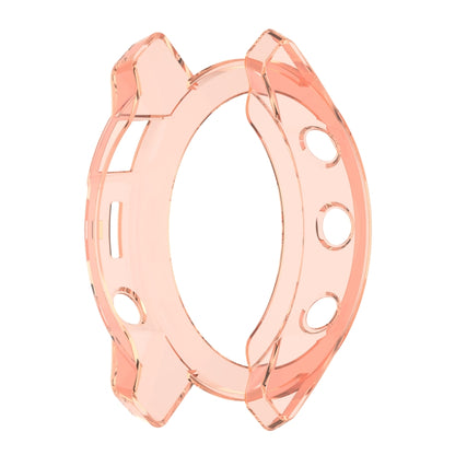 For Garmin Epix Gen2 Non-full Coverage Hollow TPU Watch Case(Transparent Pink) - Watch Cases by buy2fix | Online Shopping UK | buy2fix