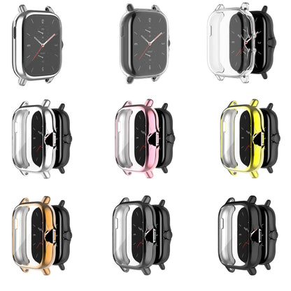 For Amazfit GTS 3 Shockproof TPU Plating Watch Case(Transparent) - Watch Cases by buy2fix | Online Shopping UK | buy2fix