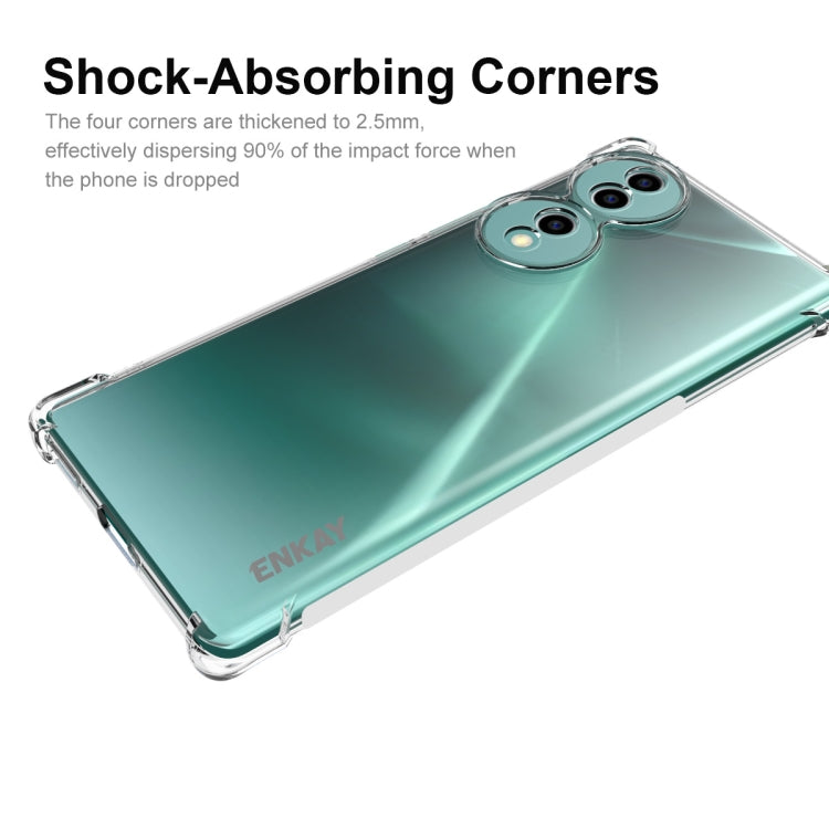 For Honor 70 ENKAY Transparent TPU Shockproof Phone Case - Honor Cases by ENKAY | Online Shopping UK | buy2fix