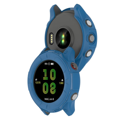 For Garmin Forerunner 955 Shockproof TPU Protective Watch Case(Blue) - Watch Cases by buy2fix | Online Shopping UK | buy2fix