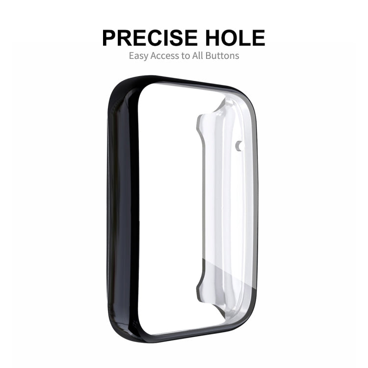 For Xiaomi Mi Band 7 Pro ENKAY Hat-Prince Full Coverage Electroplated TPU Screen Protection Case(Black) - Watch Cases by ENKAY | Online Shopping UK | buy2fix