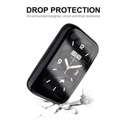 For Xiaomi Mi Band 7 Pro ENKAY Hat-Prince Full Coverage Electroplated TPU Screen Protection Case(Dark Blue) - Watch Cases by ENKAY | Online Shopping UK | buy2fix