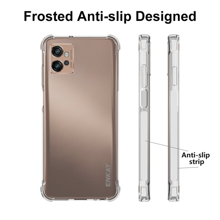 For Motorola Moto G32 ENKAY Clear TPU Shockproof Phone Case - Motorola Cases by ENKAY | Online Shopping UK | buy2fix