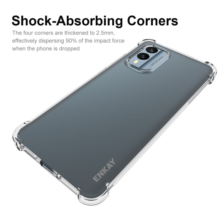 For Nokia X30 5G ENKAY Hat-Prince Clear TPU Shockproof Phone Case - Nokia Cases by ENKAY | Online Shopping UK | buy2fix