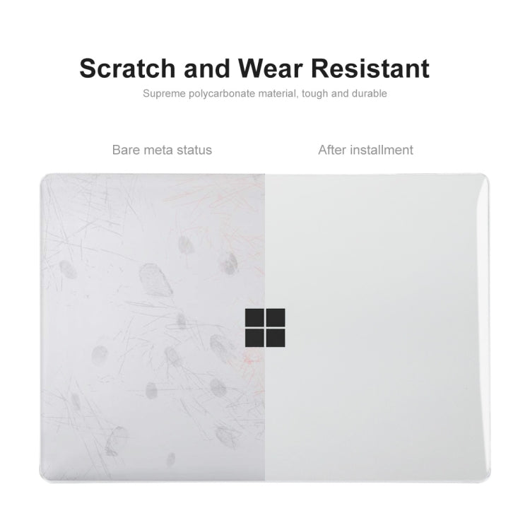 For Microsoft Surface Laptop 2/3/4/5 13.5 Cloth 1769/1867/1958/1950 ENKAY Hat-Prince Shockproof Crystal Hard Case(Transparent) - Microsoft by ENKAY | Online Shopping UK | buy2fix