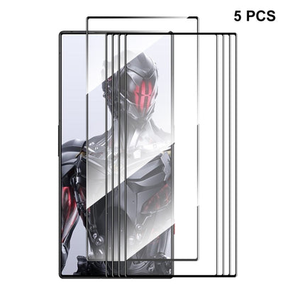 For ZTE Nubia Red Magic 8 Pro / 8 Pro+ 5pcs ENKAY Hat-Prince Full Glue 0.26mm 9H 2.5D Tempered Glass Full Film - ZTE Tempered Glass by ENKAY | Online Shopping UK | buy2fix