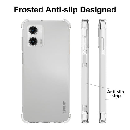 For Motorola Moto G73 5G ENKAY Hat-Prince Clear TPU Shockproof Case Soft Anti-slip Cover - Motorola Cases by ENKAY | Online Shopping UK | buy2fix