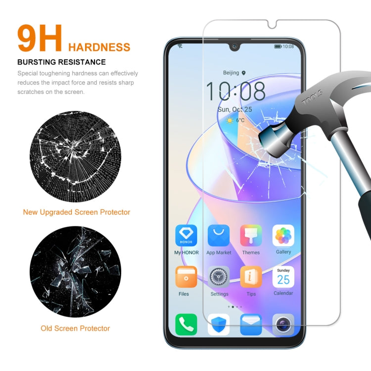 For Honor X7A 2pcs ENKAY Hat-Prince 0.26mm 9H 2.5D High Aluminum-silicon Tempered Glass Film - Honor Tempered Glass by ENKAY | Online Shopping UK | buy2fix