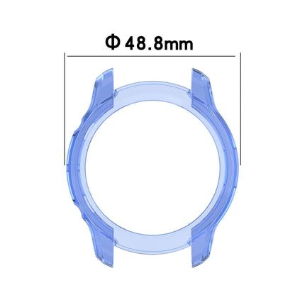 For Ticwatch Pro 3 GPS TPU Color Transparent Half Wrapped Protective Shell(Transparent Blue) - Watch Case by buy2fix | Online Shopping UK | buy2fix