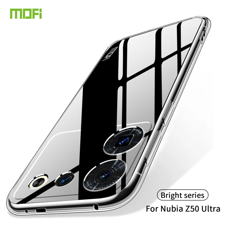 For ZTE Nubia Z50 Ultra MOFI Ming Series Ultra-thin TPU Phone Case(Transparent) - ZTE Cases by MOFI | Online Shopping UK | buy2fix