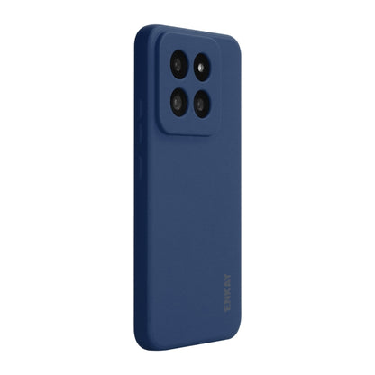 For Xiaomi 14 Pro ENKAY Hat-Prince Liquid Silicone Shockproof Soft Phone Case(Dark Blue) - 14 Pro Cases by ENKAY | Online Shopping UK | buy2fix