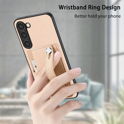 For Samsung Galaxy S25+ 5G Wristband Kickstand Wallet Back Phone Case with Tool Knife(Khaki) - Galaxy S25+ 5G Cases by buy2fix | Online Shopping UK | buy2fix