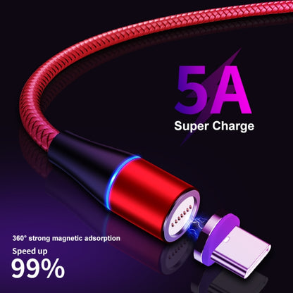 ENKAY ENK-CB1391 5A USB to Type-C Magnetic Fast Charging Data Cable with LED Light, Length: 1m(Red) - Charging Cable & Head by ENKAY | Online Shopping UK | buy2fix