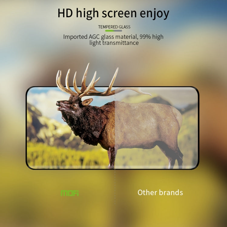 For Honor 100 Pro MOFI 9H 3D Hot Bending Tempered Glass Film(Black) - Honor Tempered Glass by MOFI | Online Shopping UK | buy2fix