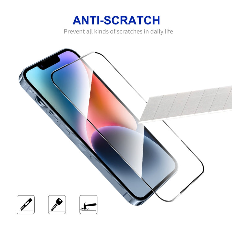 For iPhone 15 10pcs ENKAY Full Glue High Aluminum-silicon Tempered Glass Film - iPhone 15 Tempered Glass by ENKAY | Online Shopping UK | buy2fix