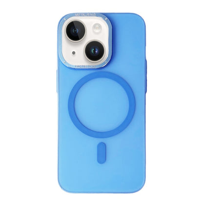 For iPhone 14 Frosted PC MagSafe TPU Phone Case(Blue) - iPhone 14 Cases by buy2fix | Online Shopping UK | buy2fix